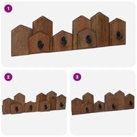 VidaXL Hanger bruin 48 x 8 x 15 cm massief mahoniehout - thumbnail