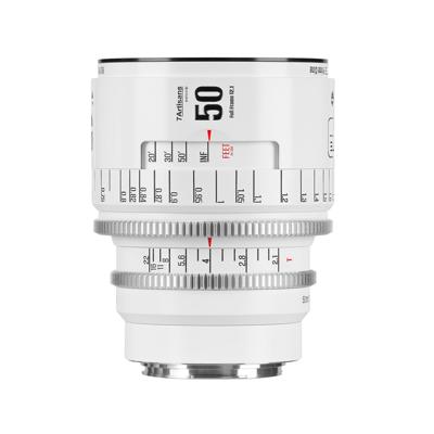 7Artisans INFINTE 50mm T2.1 Full-Frame Wit - EF-mount