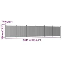 Schuttingpaneel 1045x186 cm HKC grijs - thumbnail