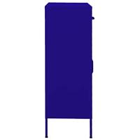 Opbergkast 80x35x101,5 cm staal marineblauw - thumbnail