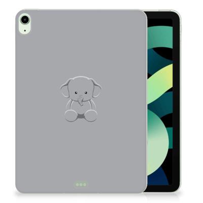 iPad Air (2020/2022) 10.9 inch Tablet Back Cover Grijs Baby Olifant iPad Air (2020/2022) 10.9 inch Tablet Back Cover Grijs Baby Olifant