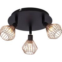 Brilliant Dalma 21034/76 Plafondspot Halogeen G9 99 W Zwart, Koper - thumbnail