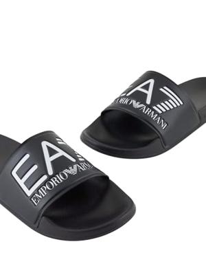 EA7 Emporio Armani Slippers Heren Zwart - Maat 41 - Kleur: Zwart | Soccerfanshop EA7 Emporio Armani Slippers Heren Zwart - Maat 41 - Kleur: Zwart | Soccerfanshop