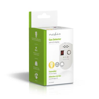 Nedis DTCTG10GWT Gasmelder En50194 Detecteert Lpg, Aardgas Of Steenkoolgas