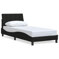 Bedframe zonder matras 80x200 cm stof zwart - thumbnail