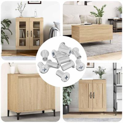 VidaXL Slotmoer 3673 pcs nikkel staal