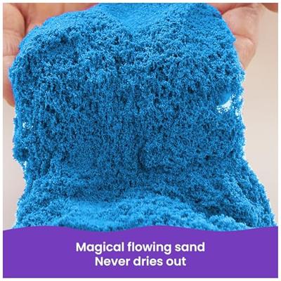 Kinetic Sand colour sand bag blauw 907g - thumbnail
