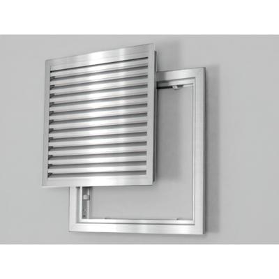 Xenz lamellenrooster serviceluik 40x40 cm rvs look Xenz lamellenrooster serviceluik 40x40 cm rvs look