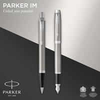 Parker IM vulpen en balpen, duoset, giftbox en etui, zilver - thumbnail
