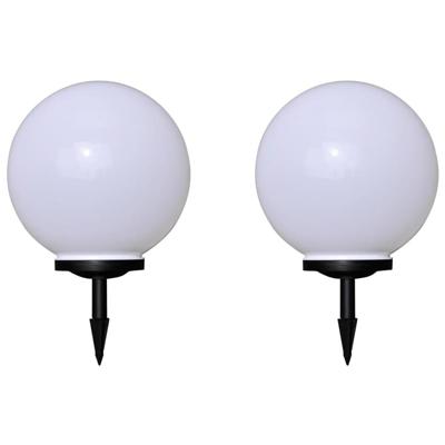 VidaXL Tuinpadlampen 2 st met grondpin led 40 cm