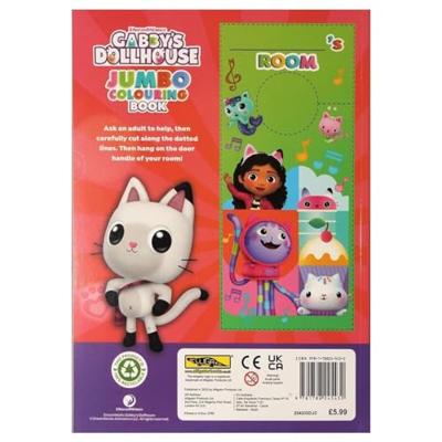 Totum gabby&apos;s poppenhuis jumbo kleurboek