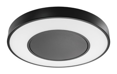 SG Circulus Maxi zwart 30W 3000K 3050 lumen LED + noodunit 3u. plafondverlichting