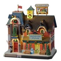 Greenpoint Railroad Station With 4.5V Adaptor Kerst LEMAX - Lemax - thumbnail