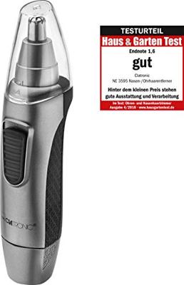 Clatronic NE3595 Oor- en neushaartrimmer Zwart, Antraciet