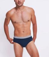 2-Pack heren slips - GO Abc brief - Biologisch katoenen heren onderbroeken met elastische band - Milieuvriendelijk - Duurzaam - thumbnail