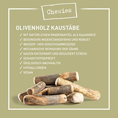 Olijfhout kauwstok l 1st - thumbnail