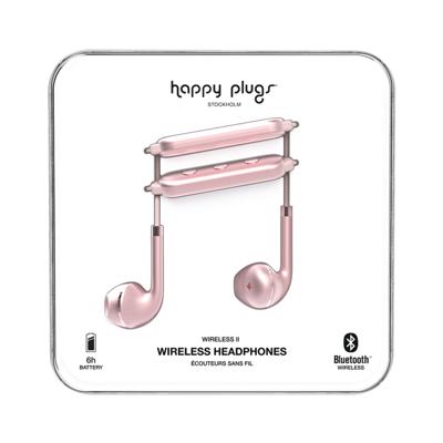 Happy Plugs Wireless II Headset In-ear, Neckband Roze goud Happy Plugs Wireless II Headset In-ear, Neckband Roze goud