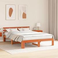Bedframe Wasbruin 150 x 200 cm Massief grenenhout - thumbnail