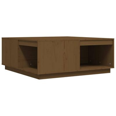 Salontafel 100x101x40,5 cm massief grenenhout honingbruin