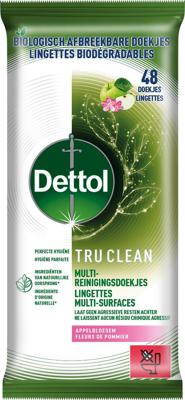 Dettol Dettol Tru Clean Multi-reinigingsdoekjes Appelbloesem 48 doekjes Dettol Dettol Tru Clean Multi-reinigingsdoekjes Appelbloesem 48 doekjes