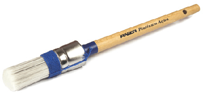 ANZA Platinum Aqua verfkwast rond voor watergedragen verf - 12 / 23 mm