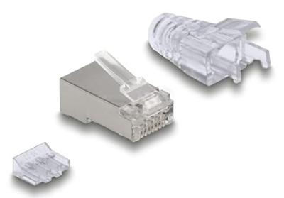 DeLOCK 67177 kabel-connector RJ45 Zilver, Transparant