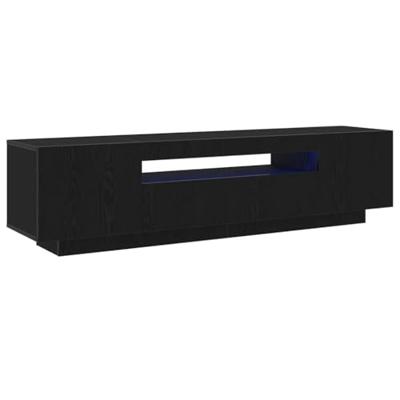 TV-kast Zwart 160 x 35 x 40 cm Bewerkt hout
