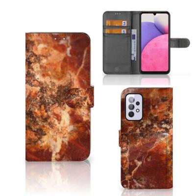 Samsung Galaxy A33 5G | Bookcase | Marmer Bruin