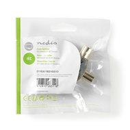 Coaxsplitter | IEC (Coax) Male - 2x IEC (Coax) Female | Metaal - thumbnail