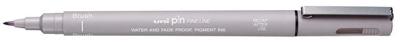 Fineliner uni-ball pin brush fijn lichtgrijs | 12 stuks