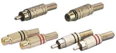 Monacor T-707G/SW Cinch-stekker