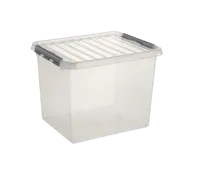 Sunware Q-Line Opbergbox 52L Transparant/Grijs - thumbnail