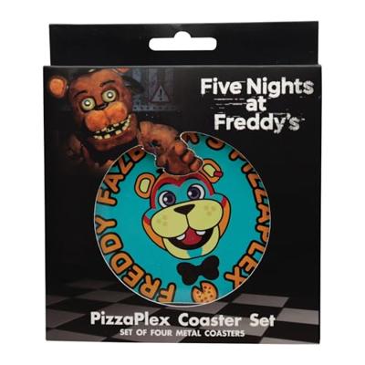 Five Nights at Freddy's Coaster 4-Pack Printed Drinks - thumbnail