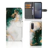 Bookcase voor Sony Xperia 10 V Marmer Groen - thumbnail