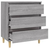 Dressoir 60x30x75 cm bewerkt hout grijs sonoma eikenkleurig - thumbnail