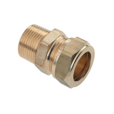 Bonfix knelkoppeling - Puntstuk - 1/2 x 12mm - Messing