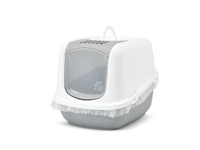 Nestor Jumbo kattenbak wit / grijs