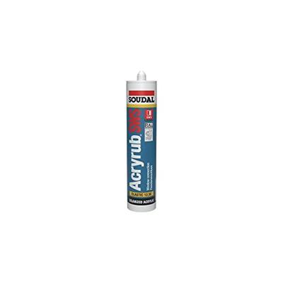 Soudal Acryrub SWS | Acrylaatkit | 310 ml | Wit - 124483 Soudal Acryrub SWS | Acrylaatkit | 310 ml | Wit - 124483