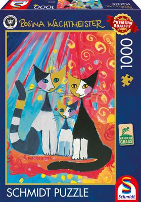 Disney Famille de chats heureuse Puzzel 1000 Stukjes Disney Famille de chats heureuse Puzzel 1000 Stukjes