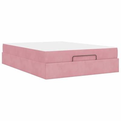 Bedframe Roze 140 x 200 cm Fluweel