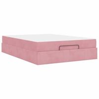 Bedframe Roze 140 x 200 cm Fluweel - thumbnail