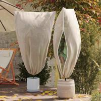 Vorstbescherming Plantenfleece Covers 5 pcs Beige 1,55 x 1 m - thumbnail