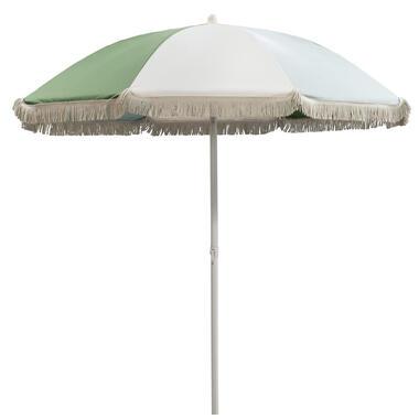 Parasol Oliva tilt - zand/groen - Ø200 cm - Leen Bakker