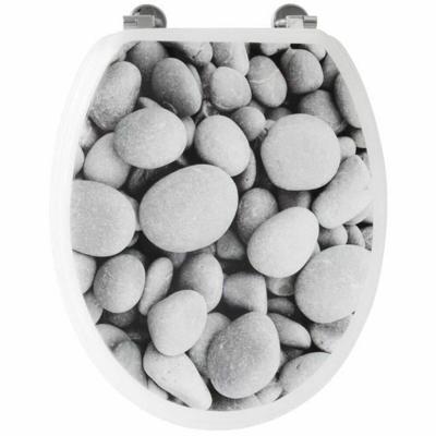 Pebble WC toiletbril - grijs