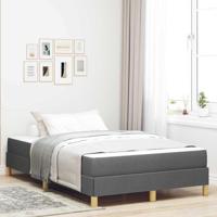 Boxspring bed Taupe, Bruin 120 x 200 cm Stof, Engineered Hout - thumbnail