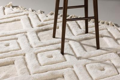 Nohr Vloerkleed 'Brannen' 200 x 300cm, kleur Wit