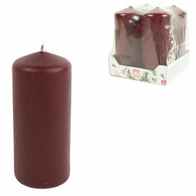 Gala Profissimo stompkaarsen bordeauxrood 4,8 x 11 cm 4 stuks | 7 stuks