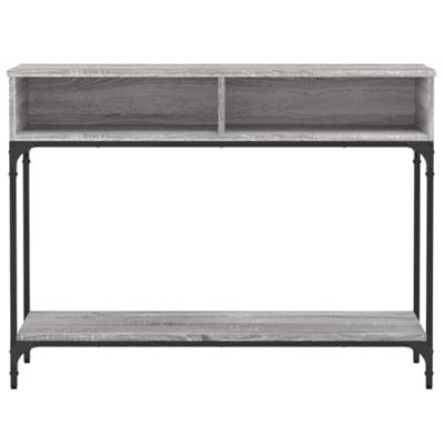 Wandtafel 100x30,5x75 cm bewerkt hout grijs sonoma eikenkleurig