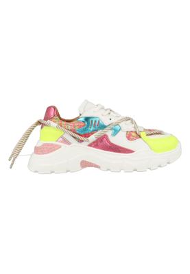 DWRS Kids Jupiter Tweed J5554KC-02-5377 Roze / Geel-35 maat 35