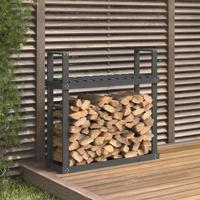 VidaXL Haardhoutrek 110x35x108,5 cm massief grenenhout grijs - thumbnail